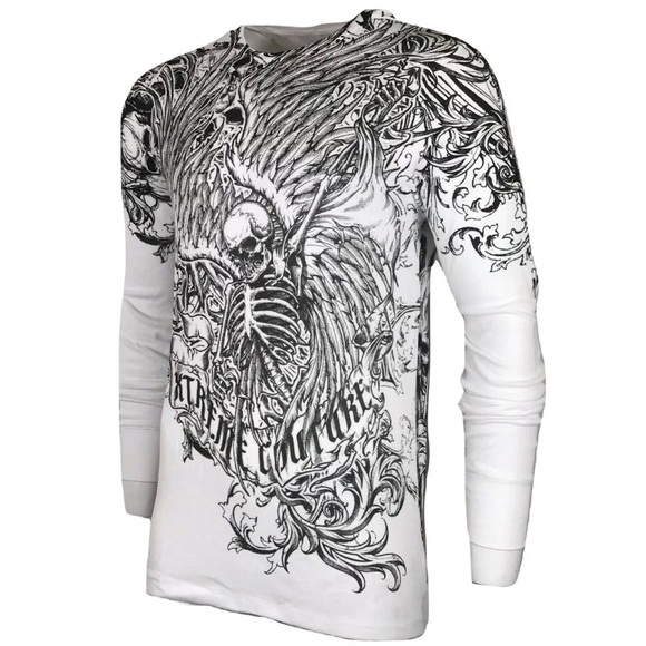 Xtreme Couture by Affliction  Mens Thermal Shirt Accuser - Picture 6 of 8